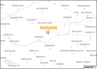 map of Pavshino