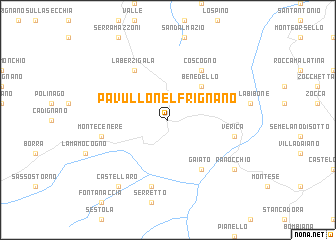 map of Pavullo nel Frignano