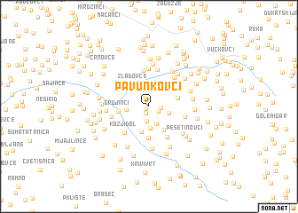 map of Pavunkovci