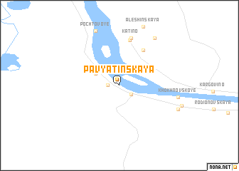 map of Pavyatinskaya