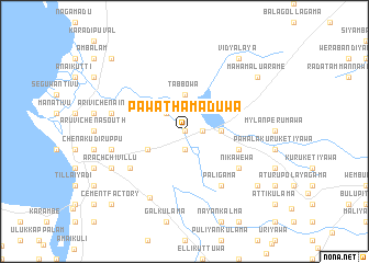 map of Pawathamaduwa