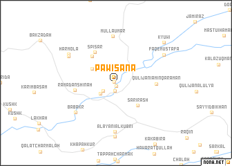 map of Pāwisāna