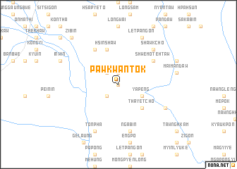 map of Pawk-wan-tok