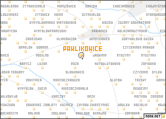 map of Pawlikowice