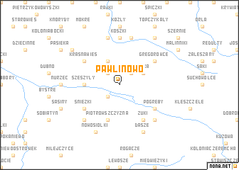 map of Pawlinowo