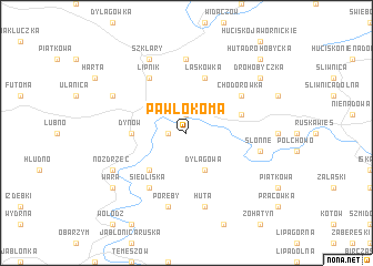 map of Pawłokoma