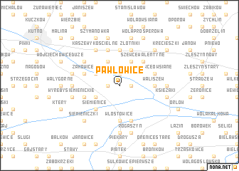 map of Pawłowice