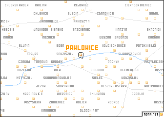 map of Pawłowice