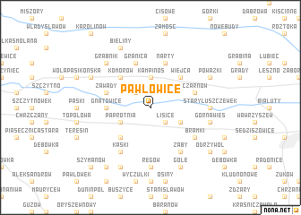 map of Pawłowice