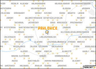 map of Pawłowice