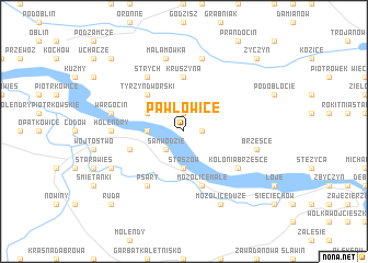 map of Pawłowice