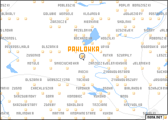 map of Pawłówka