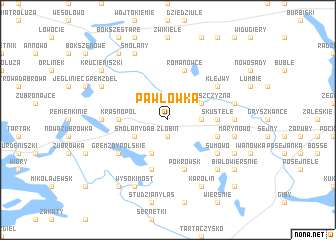 map of Pawłówka