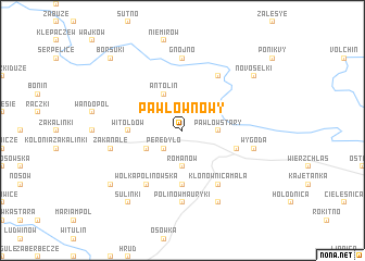 map of Pawłów Nowy