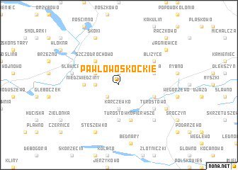 map of Pawłowo Skockie