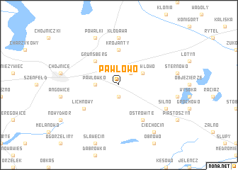 map of Pawłowo