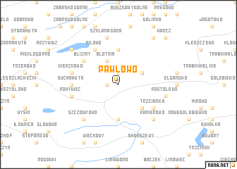 map of Pawłowo