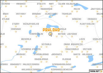 map of Pawłowo
