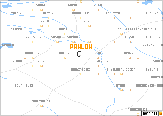 map of Pawłów