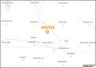 map of Pawnee