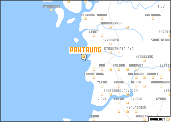 map of Pawtaung