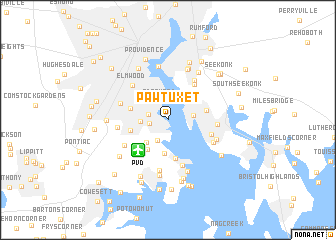 map of Pawtuxet