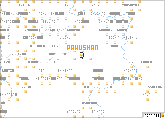 map of Pa-wu-shan