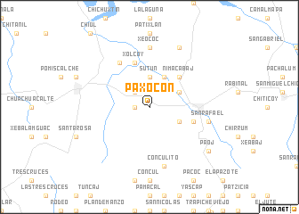 map of Paxocón