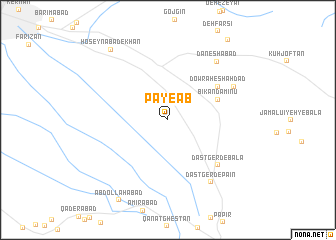 map of Pā-ye Āb