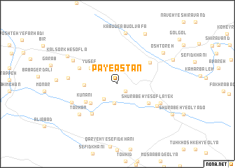 map of Pā-ye Āstān