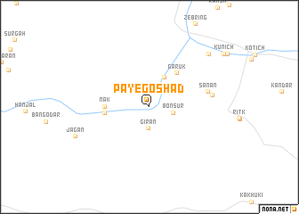 map of Pā-ye Goshād