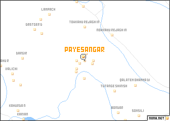 map of Pā-ye Sangar