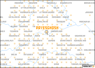 map of Pāyes Ghosh