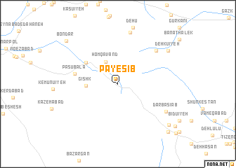 map of Pā-ye Sīb