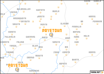 map of Paye Town