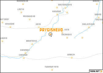 map of Paygishevo