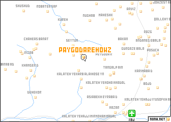 map of Pāy Godār-e Ḩowẕ