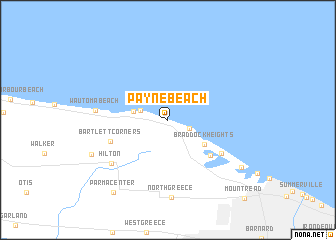 map of Payne Beach