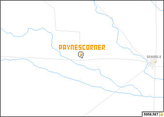 map of Paynes Corner