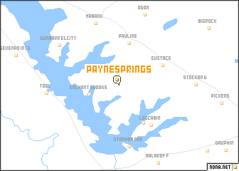 map of Payne Springs