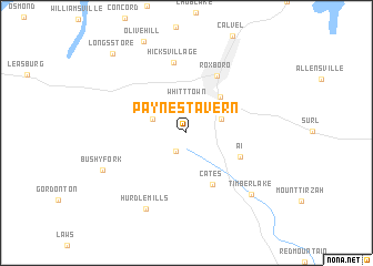 map of Paynes Tavern