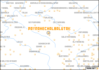 map of Pāy Rāh-e Chāl Balūţak