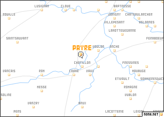 map of Payré