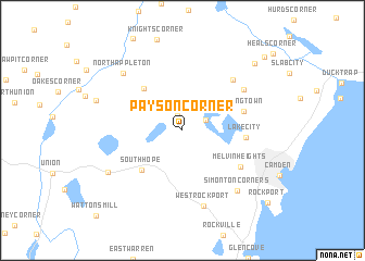 map of Payson Corner