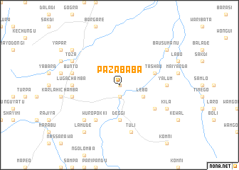 map of Paza Baba