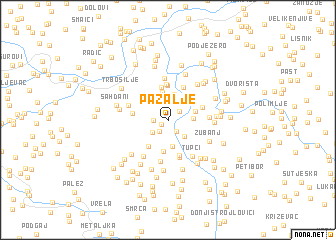 map of Pazalje