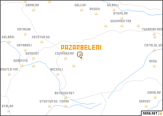 map of Pazarbeleni
