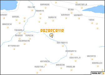 map of Pazarçayır