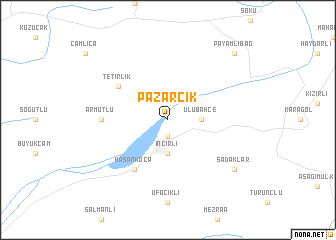 map of Pazarcık