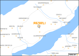 map of Pazarlı